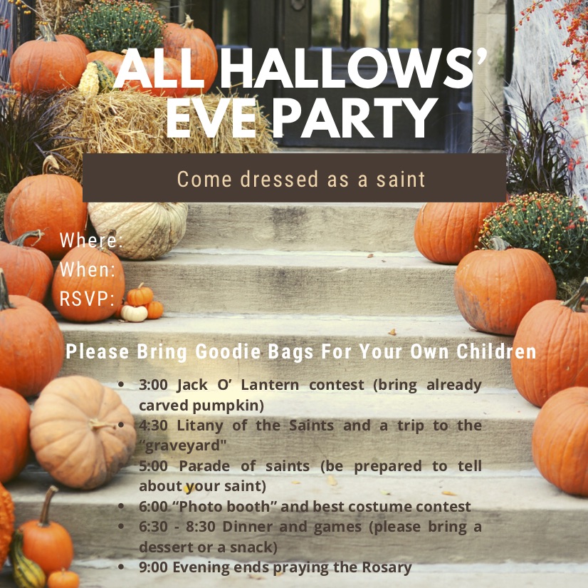 All Hallows Eve party