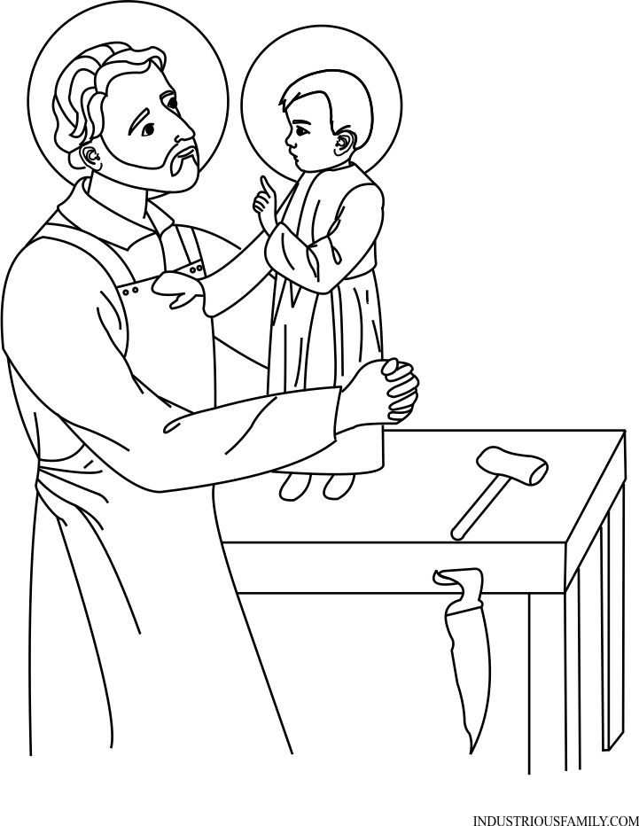 Free St Joseph Coloring Pages / St. Joseph Coloring Pages And